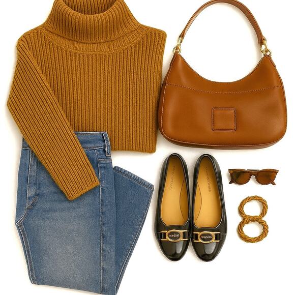 Coach Black Patent Ballet Flats Gold Buckle | Vintage Y2K | Quiet Luxury Preppy - Picture 1 of 16